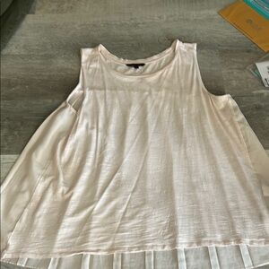 Banana Republic Soft Pink Sheer Back Sleeveless Tank Top